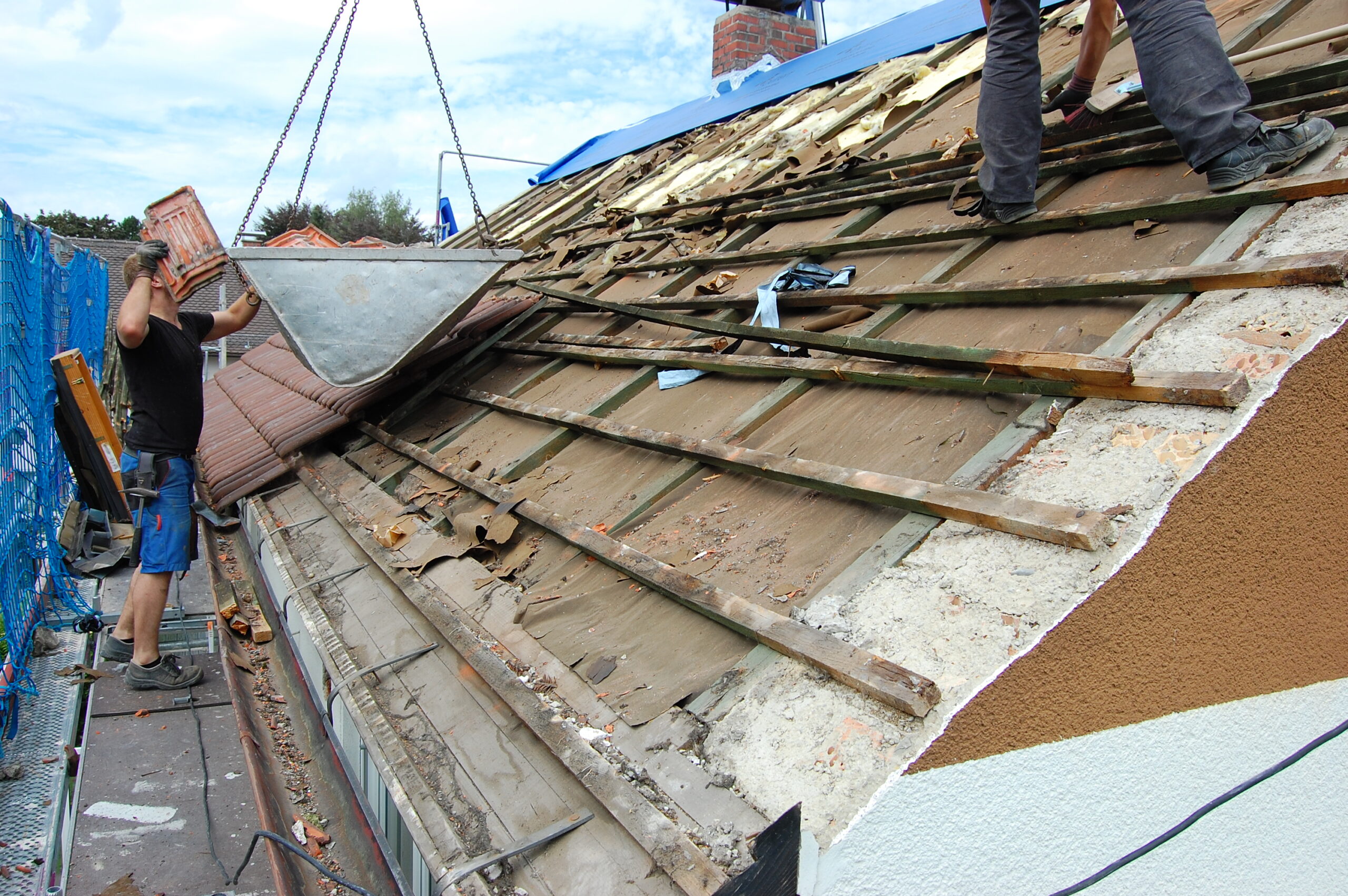 Roof Being Repaired in Hartlepool
